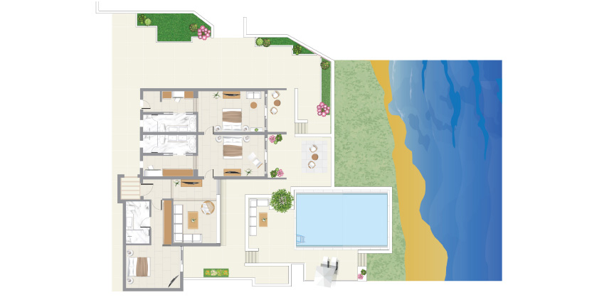 Three-Bedroom-Villa-Waterfront-Private-Pool