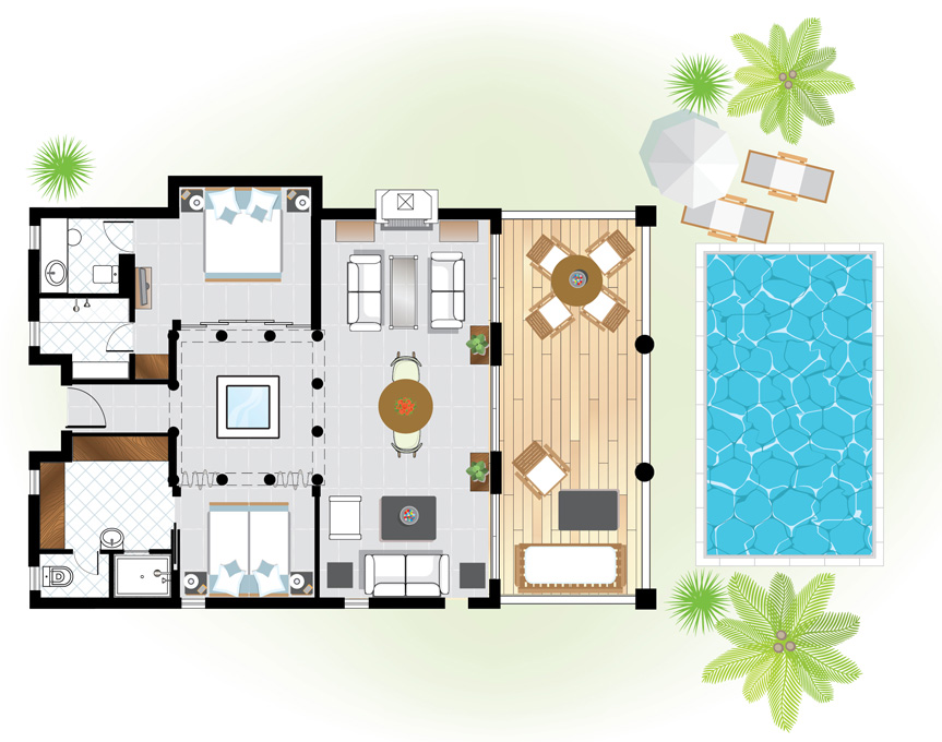 villa-delos-private-pool-floorplan